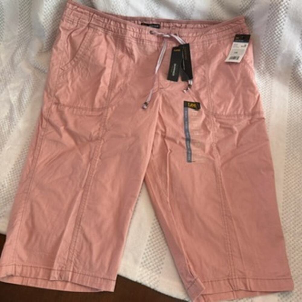 nwt new lee skimmer mid-rise shorts size 18